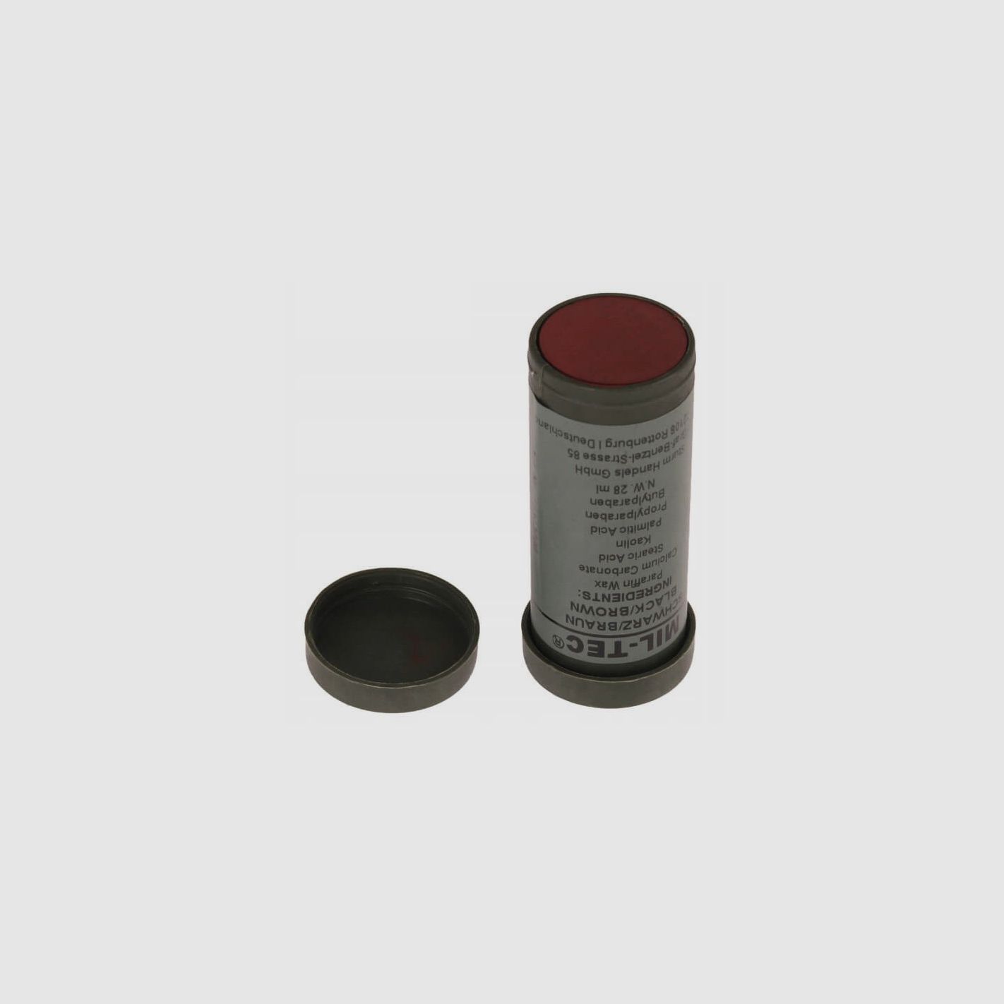 Mil-Tec camouflage cream face for camouflage bicolor stick 55 g brown and black, image 2 of 3
