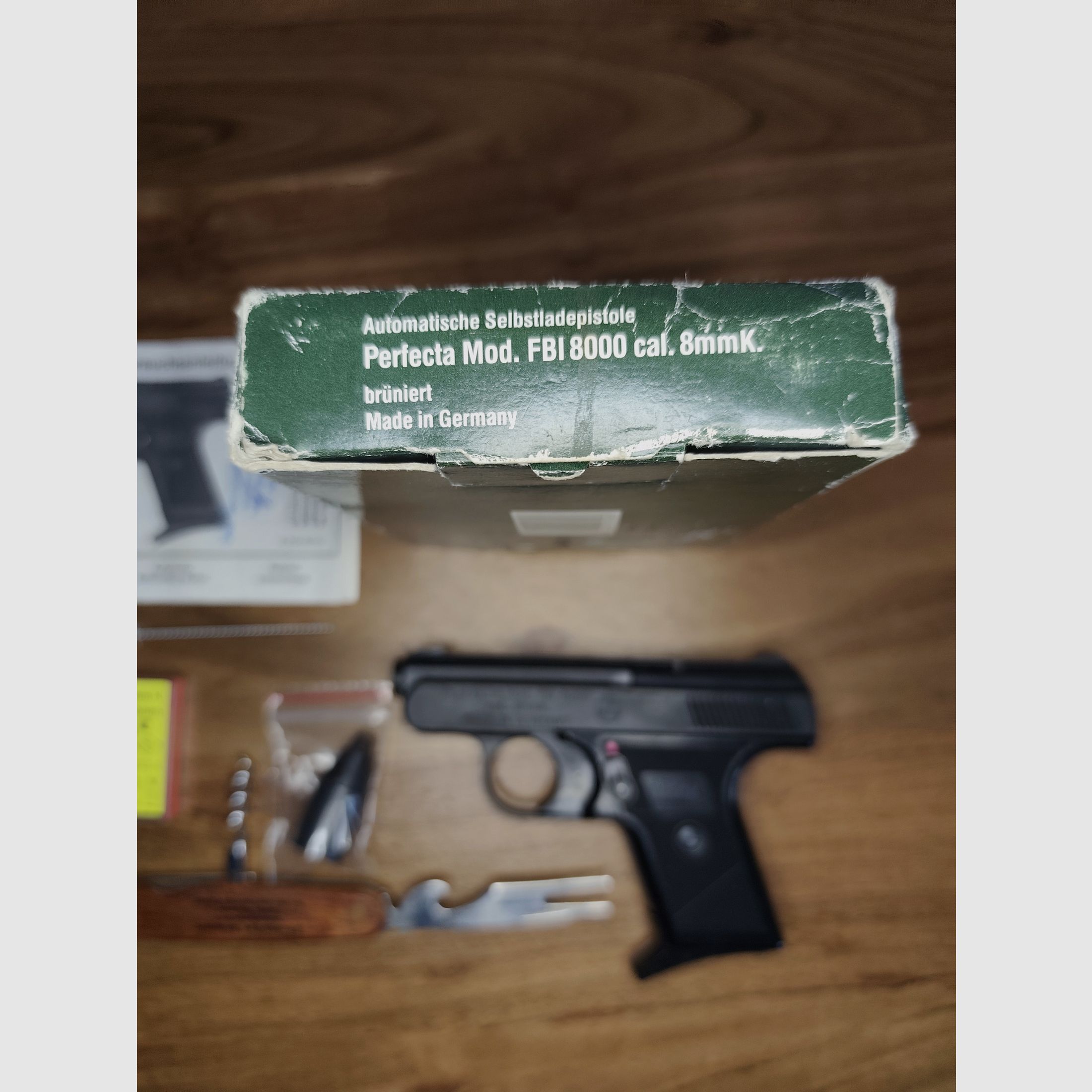 RECK Perfecta  Mod.FBI 8000 Kompletes Sammler - Set +CS Gas+Taschenmesser