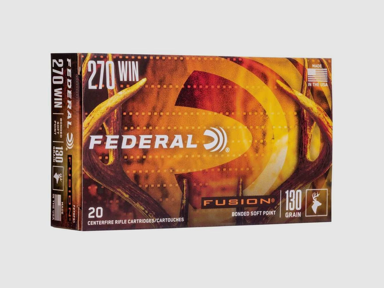 .270 Win. Fusion Int. 8,4g/130grs. Munizioni Federal