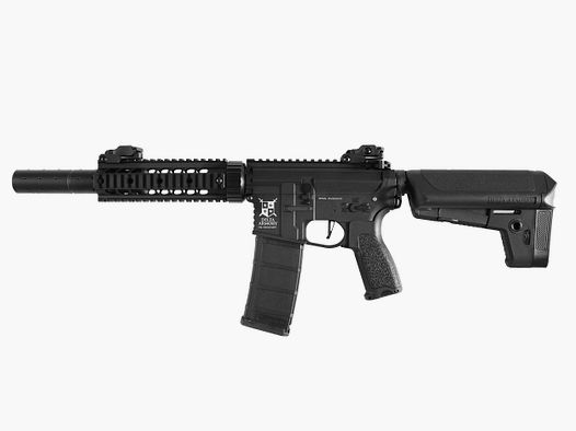 AR15 SilentOps 7 Zoll BRAVO Delta Armory Schwarz S-AEG Airsoft Gewehr Frei ab 18 Jahren