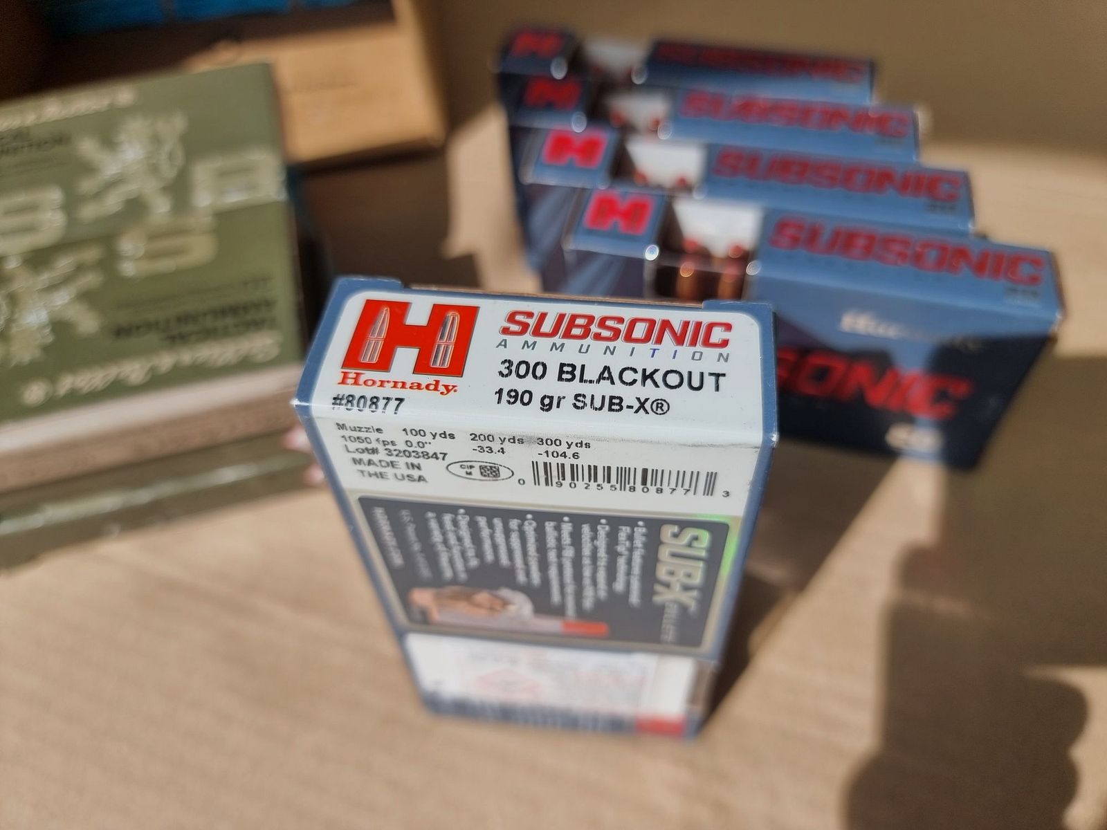 Munition .300 AAC Blackout Subsonic S&B FMJ 200gr und Hornady Sub-X 190gr - 680 Schuss
