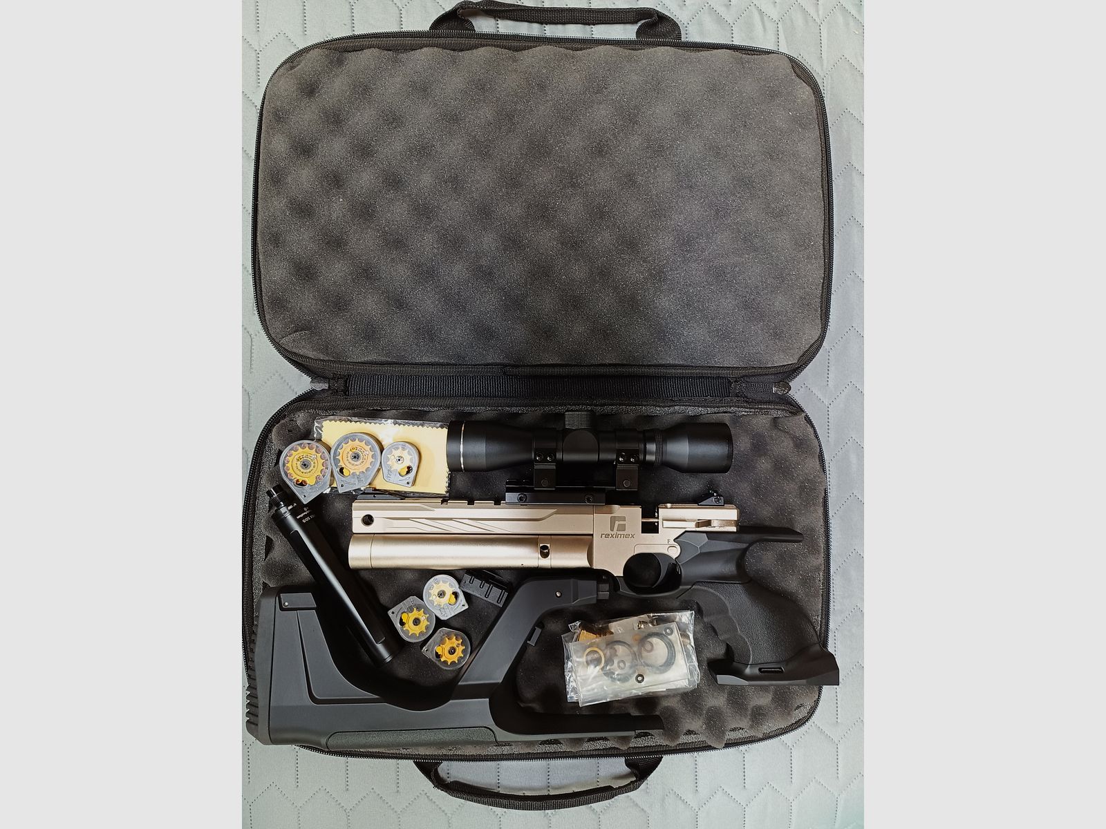 Reximex RPA Silver 4,5mm - Aire comprimido PCP con accesorios de alta calidad