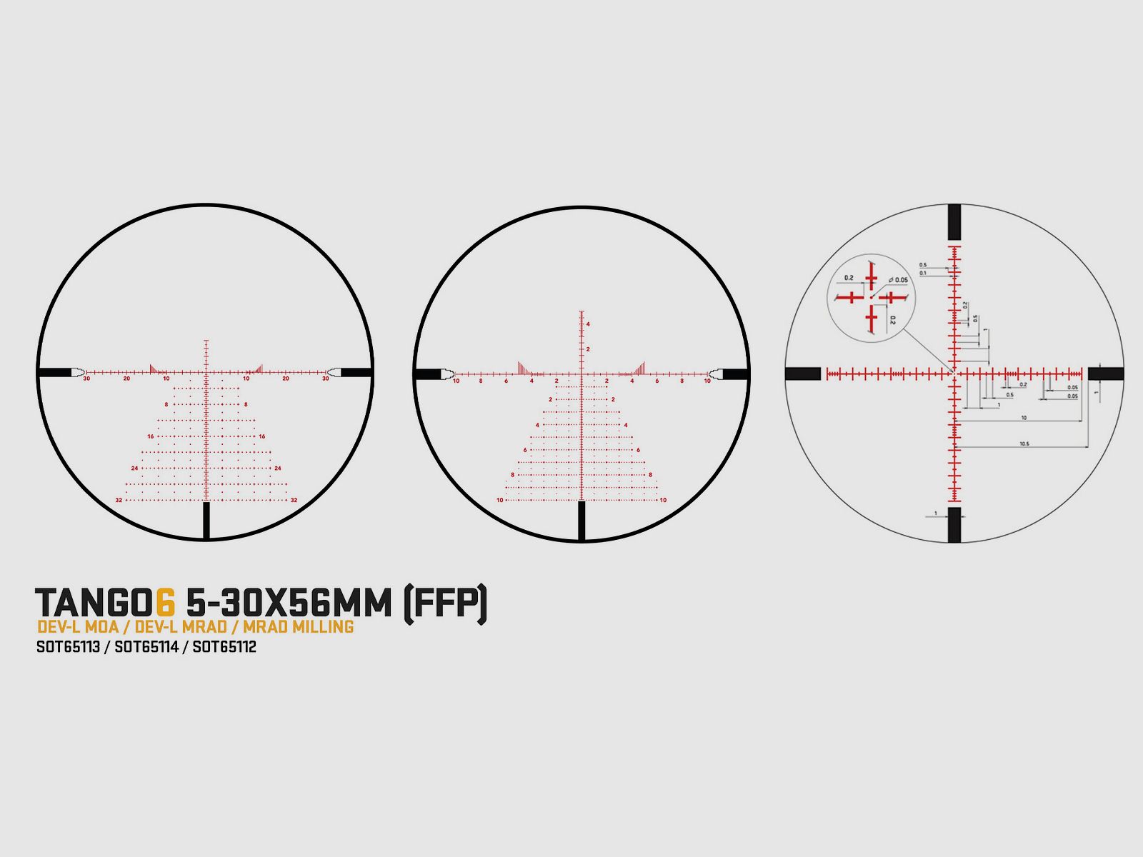 Sig Sauer TANGO6 5-30×56 FFP MRAD LevelPlex Zielfernrohr, Bild 2 von 2