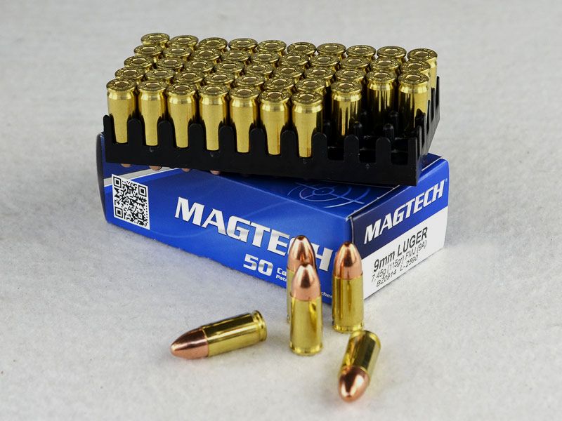 MAGTECH 9 mm Luger, full metal jacket 115 grs 1 pack (50 rounds at €0.319 each)