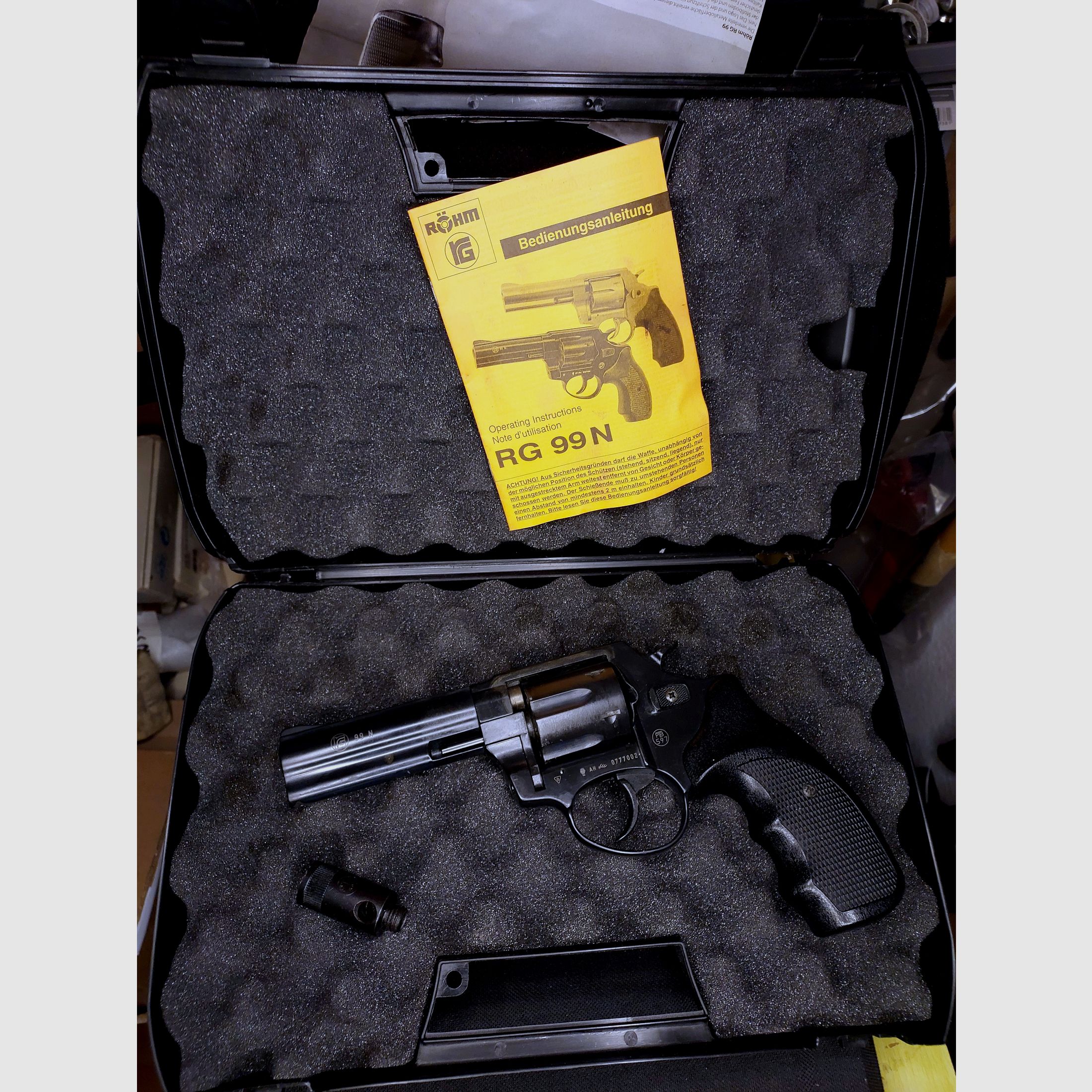 Revólver de fogueo Röhm RG99N niquelado (PTB 597) RG 99 n