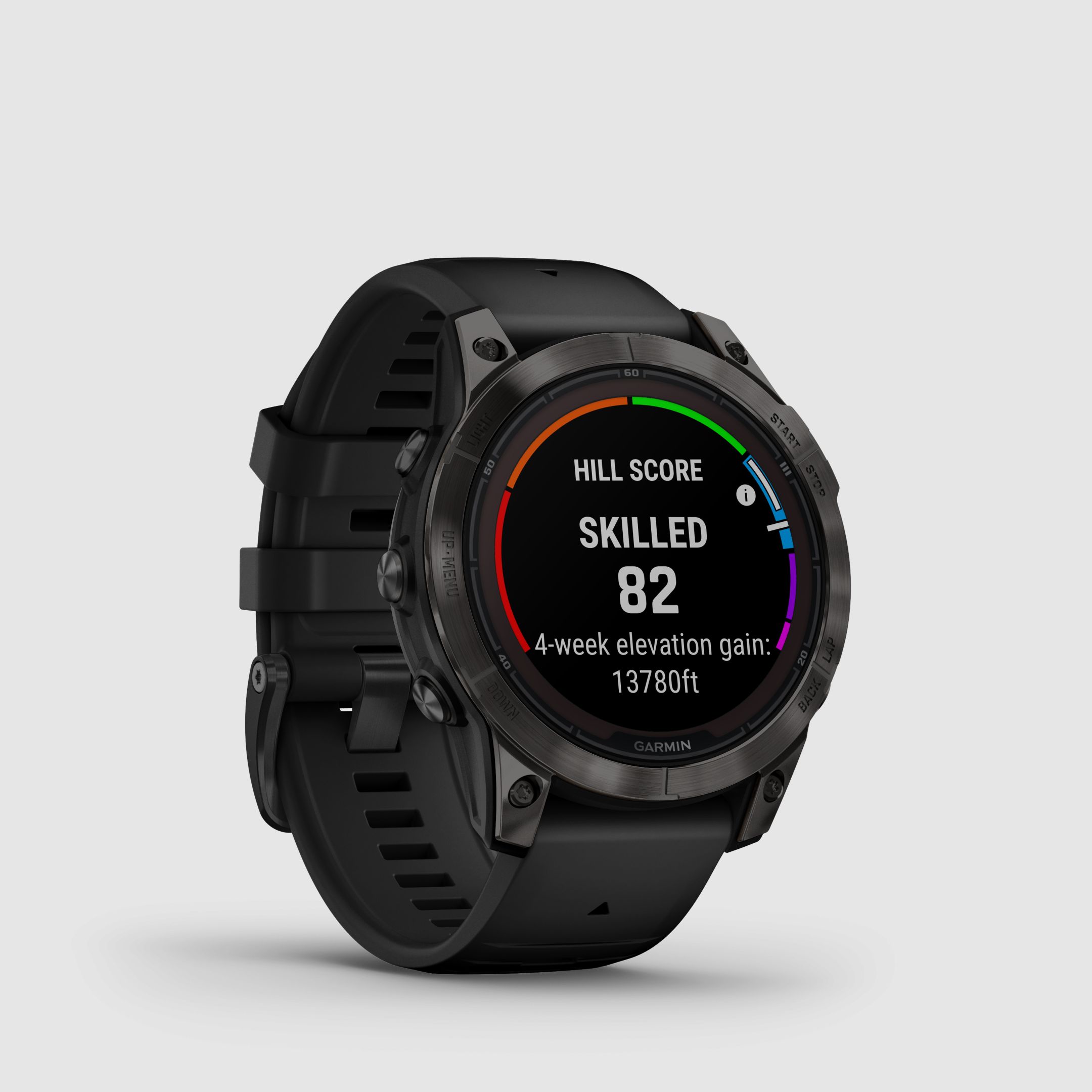 Garmin fēnix® 7 Pro – Sapphire Solar Edition, Schwarz/Carbongrau Titan DLC mit QuickFit®-Silikon-Armband 22 mm