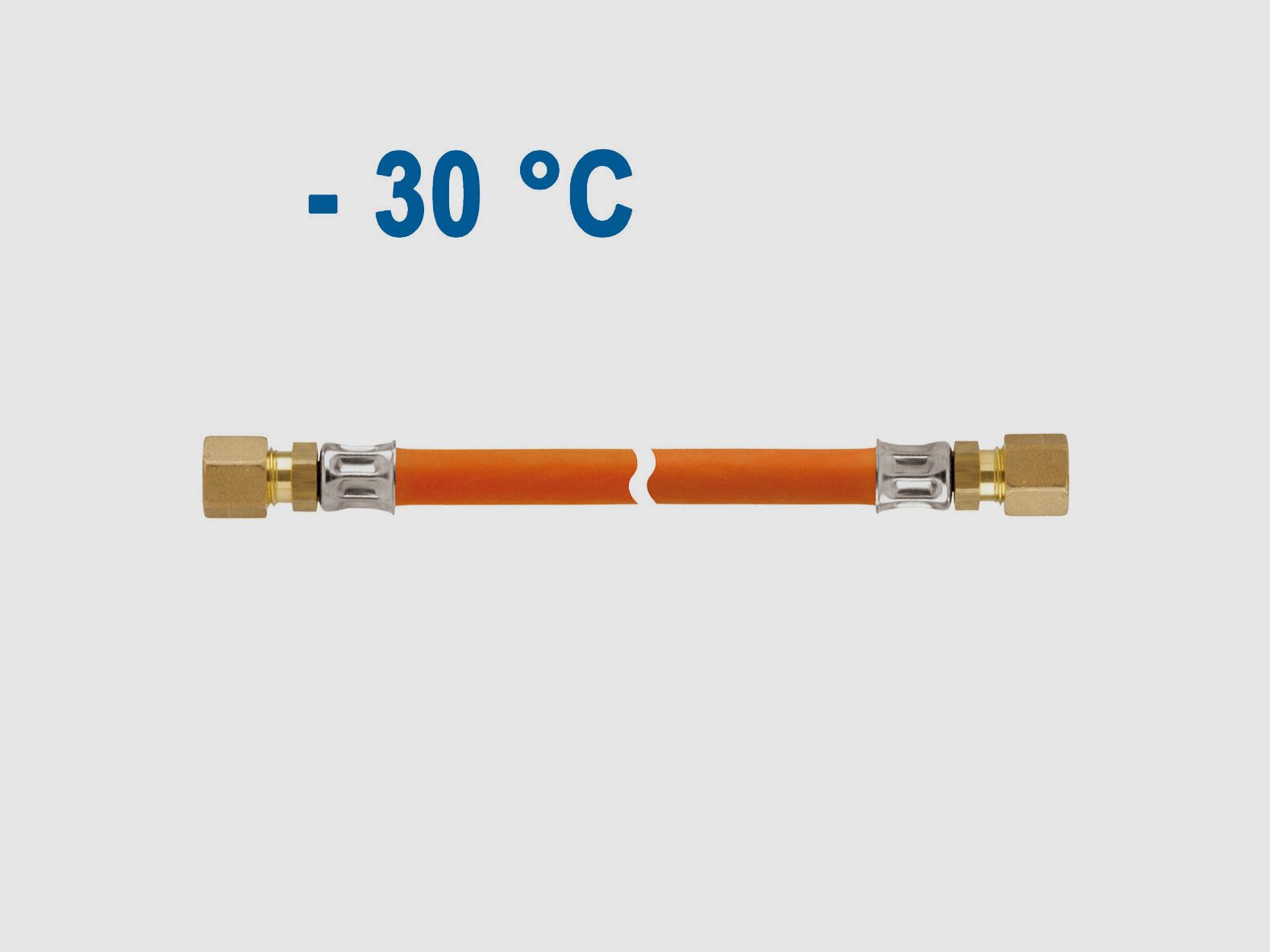 Mitteldruck-Schlauchleitung MS 10 bar, 400 mm, G 1/4 LH-ÜM x RST 8, Bild 8 von 9