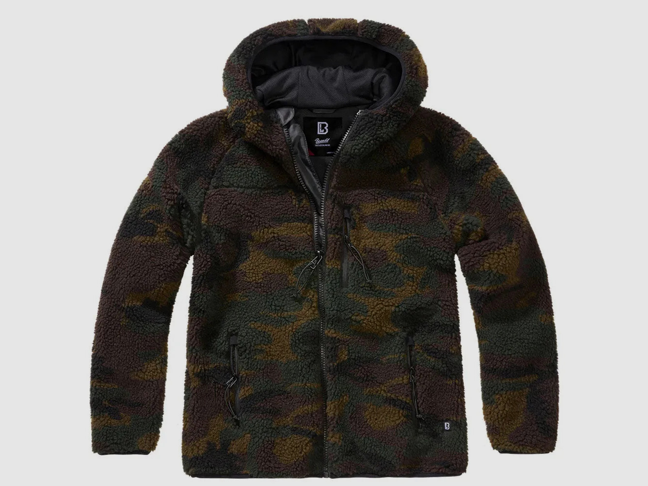 Brandit Brandit Jacke Teddyfleecejacket Hood woodland Frauen