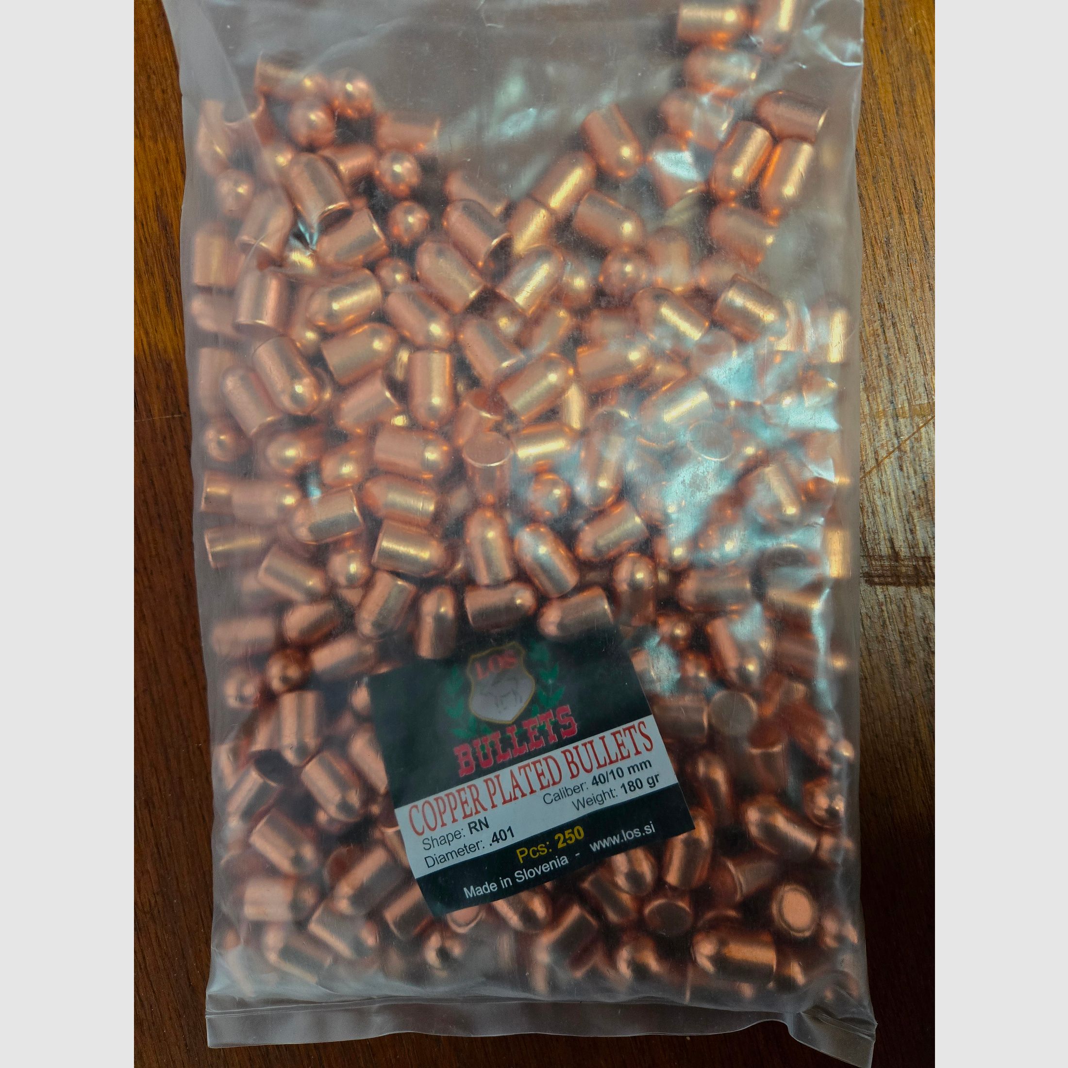 LOS 180g .40 S&W RNFP pociski do 4000 sztuk