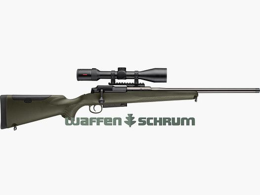 Mauser M25 Extreme Green Complete Package / Mauser 25 Extreme Green Set including Scope with Detachable Mount, Optional Silencer