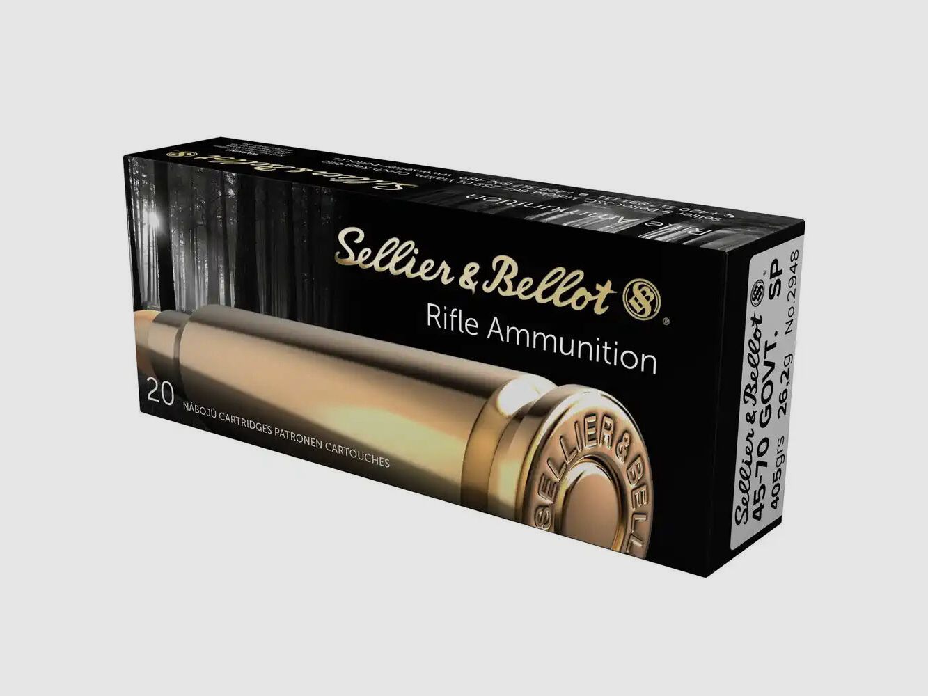 Sellier & Bellot 405grs SP 20PCS .45-70Gov