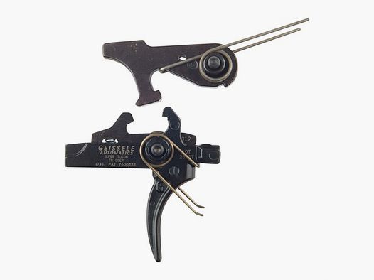 GEISSELE AUTOMATICS Super Tricon Disparador de dos etapas con cola curva para AR-15/M16