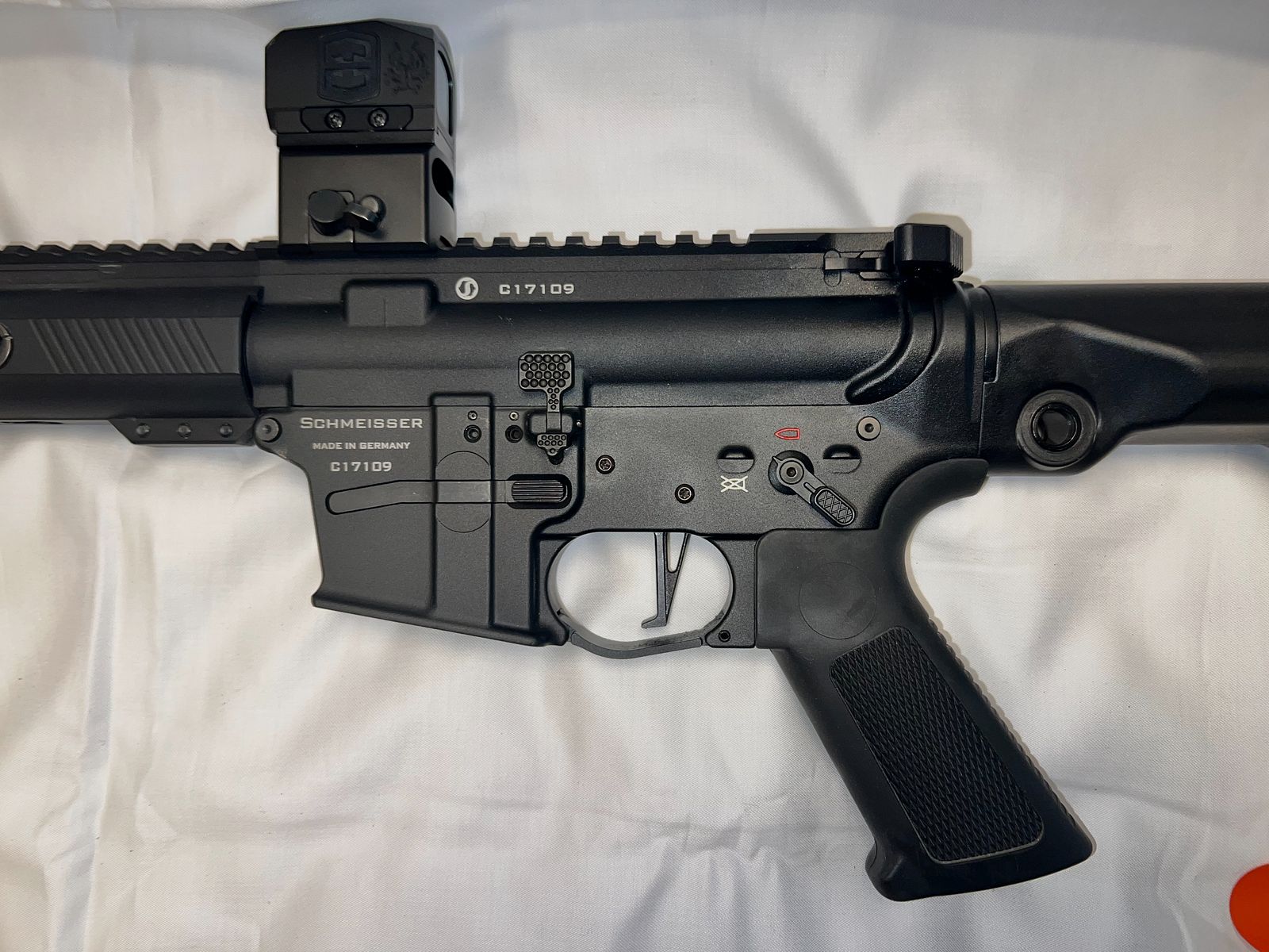 Schmeisser AR15-9L 9 mm Luger + 10 magazynków – karabin samopowtarzalny kat. B – broń dziedziczona sprzedaż prywatna Vorarlberg, zdjęcie 3 z 7