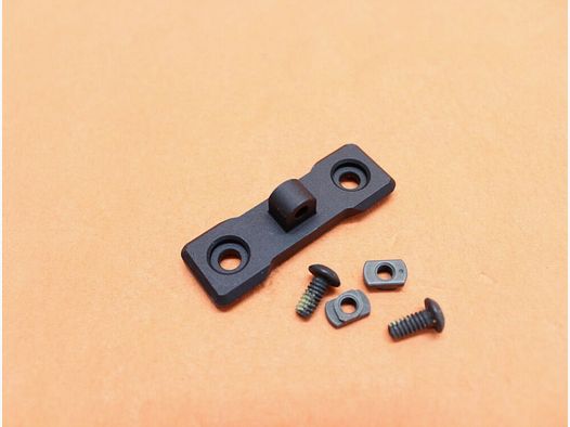 Magpul Magpul M-LOK Montaggio per bipiede adattatore bipede tipo Harris (MAG609-BLK) Alluminio nero con occhiello per cinghia
