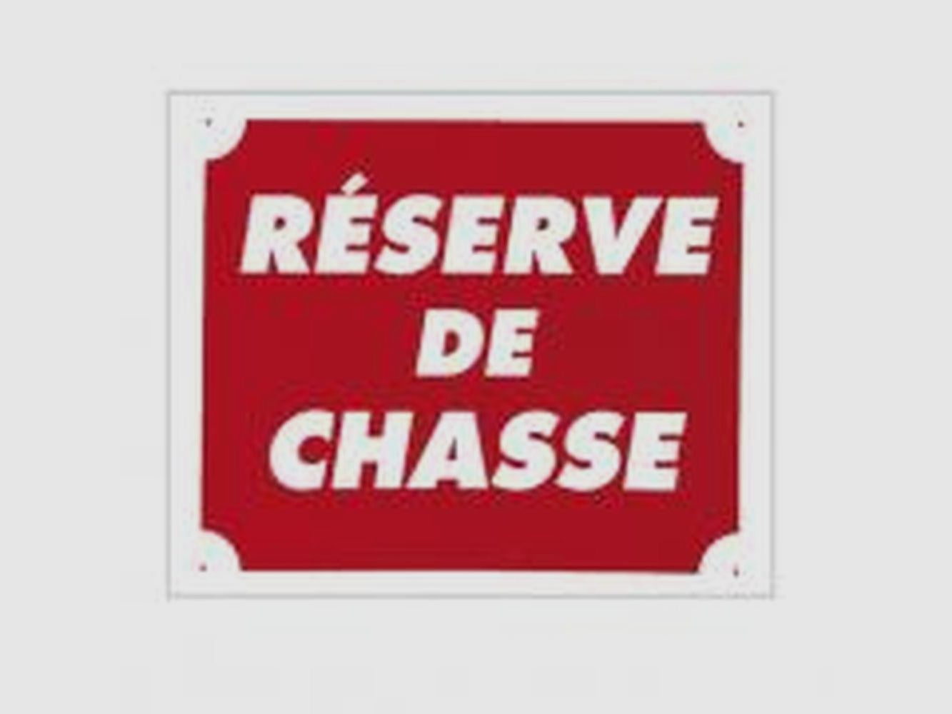 Jagdreservatsschild 30 x 25 cm - Akilux - Widerstandsfähig und Leicht - Klare und Dauerhafte Signalisation, Bild 1 von 5