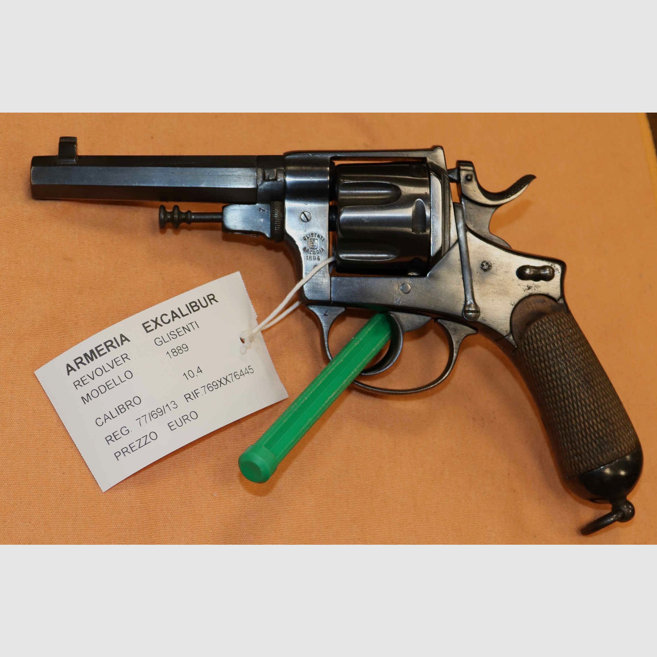 Glisenti Revolver Model 1889 Caliber 10.40, image 3 of 8