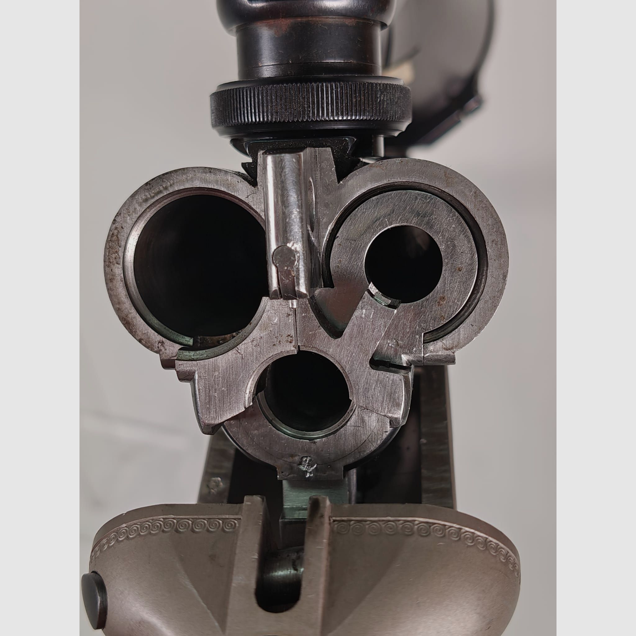 Krieghoff Trumpf Simplex Drilling 7x65 R / 16/70 with insert barrel .222 Rem. and Zeiss Diavari ZM 3–12x56 T*, image 7 of 9