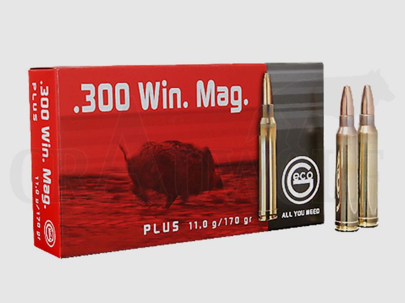 .300 Winchester Magnum 170 gr / 11 g Geco Plus cartridges 20 pieces