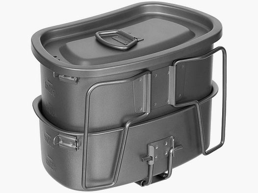 Cookware, titanium, folding handles, 3-piece