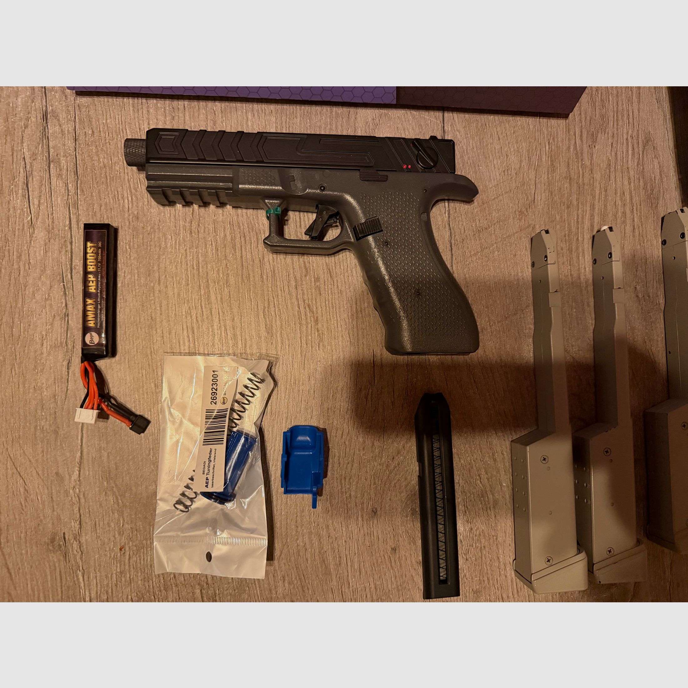 Begadi/Cyma CM.131A Gen 5.5 AEP incluant 3 chargeurs haute capacité Airsoft