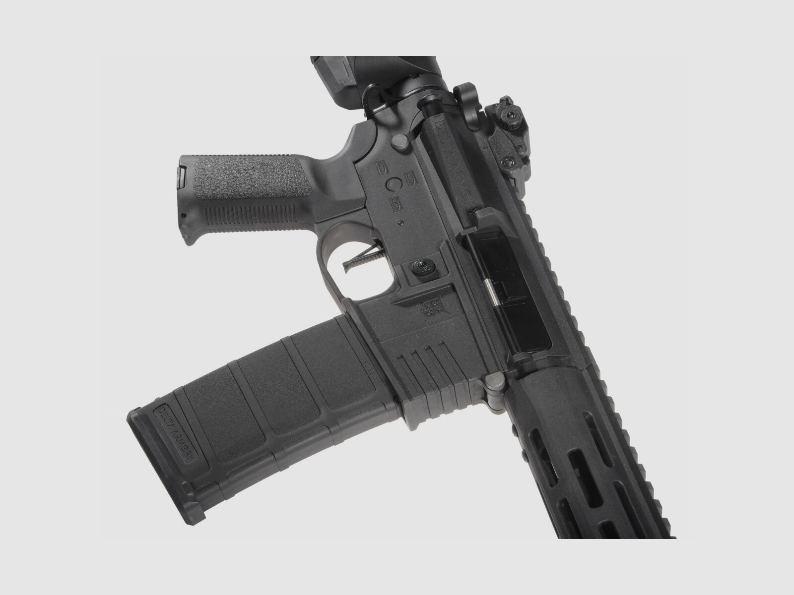 M4 AR15 M-LOK SilentOps 8 Zoll CHARLIE Schwarz S-AEG Airsoft Gewehr Frei ab 18 Jahren | Delta Armory