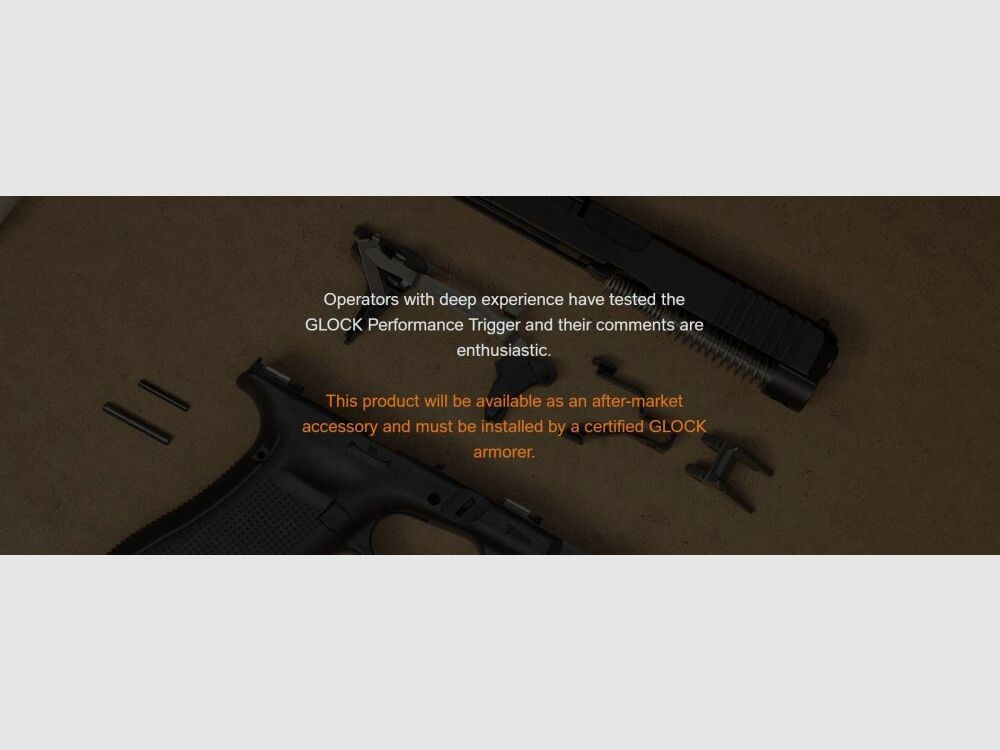 Glock GLOCK Performance-Trigger für GEN-5 Sportabzug für 9mm-GLOCK-Pistolen Gen5