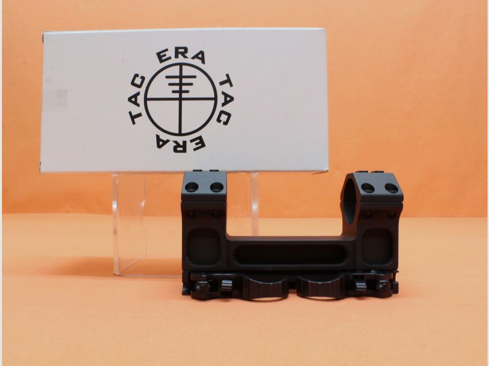 Recknagel Era-Tac QD Blockmontage 30mm (T1013-0033) mit Hebel, Alu schwarz, BH=33mm für Picatinnyprofil