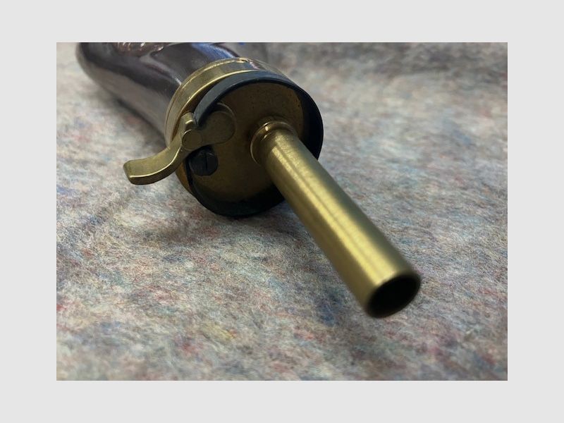 Flacone per polveri con motivo di cane da caccia