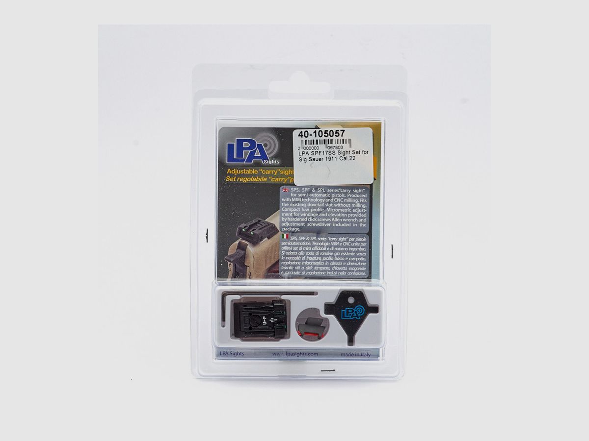 LPA SPF17SS Visier Set für Sig Sauer 1911 Kal.22, Bild 2 von 3