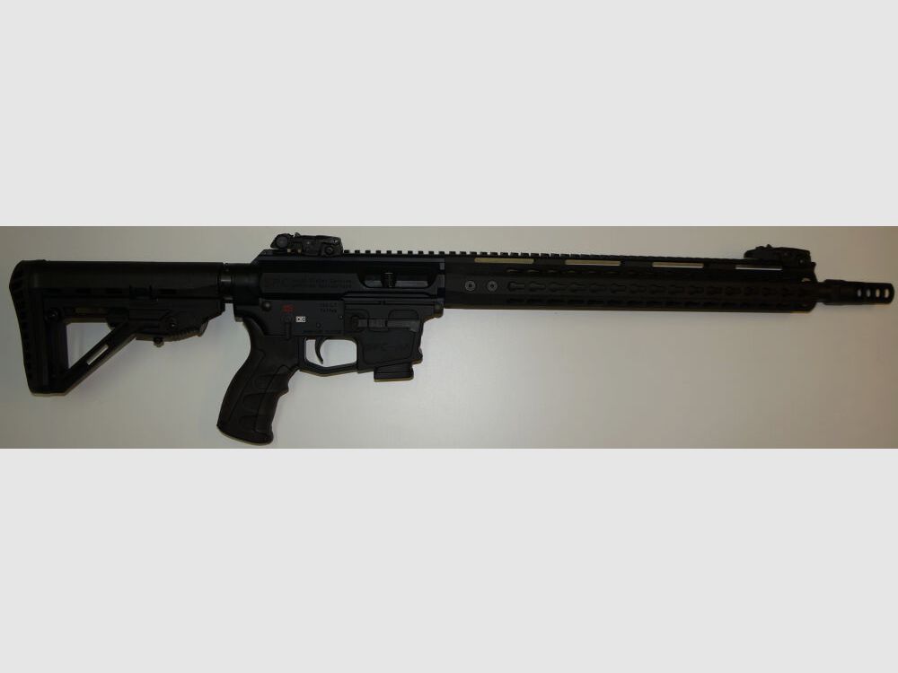 Swabian Arms GmbH/GWMH Self-loading rifle GWMH SPC-HUNTER A4 17" (SWISS PISTOL CARBINE) BLACK cal. 9x19 AR15 Glock magazine