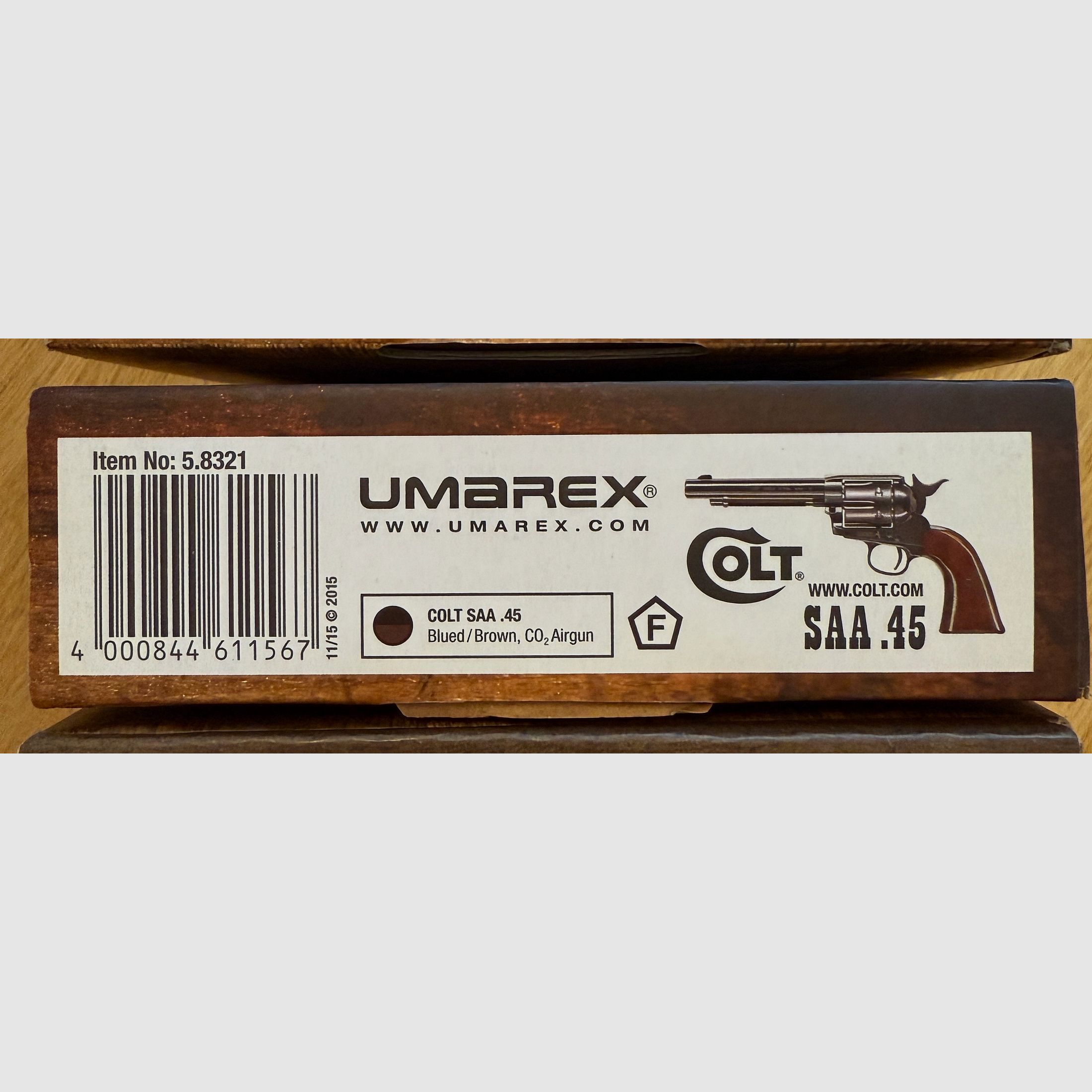 UMAREX CO2 Colt SAA.45 Blued/Brown 4,5mm Pellet