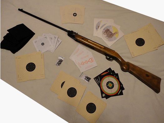  Luftgewehr KRICO Kriegeskorte Kal.177/4,5mm + Zubehör