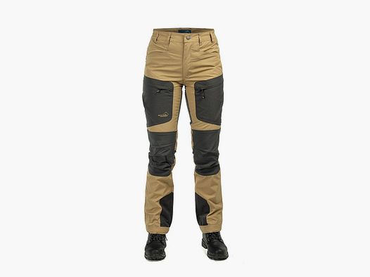 Arrak Outdoor Active Stretch Hose Damen Kurz Khaki - 42S