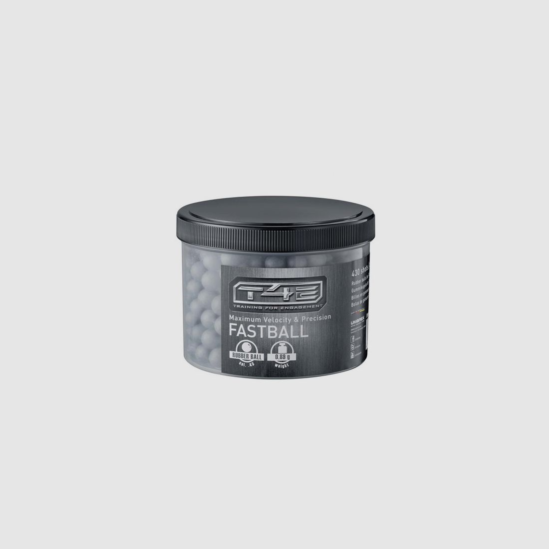 Gummigeschosse Fastballs T4E Kaliber .43 0,9 g schwarz 430 StĂĽck