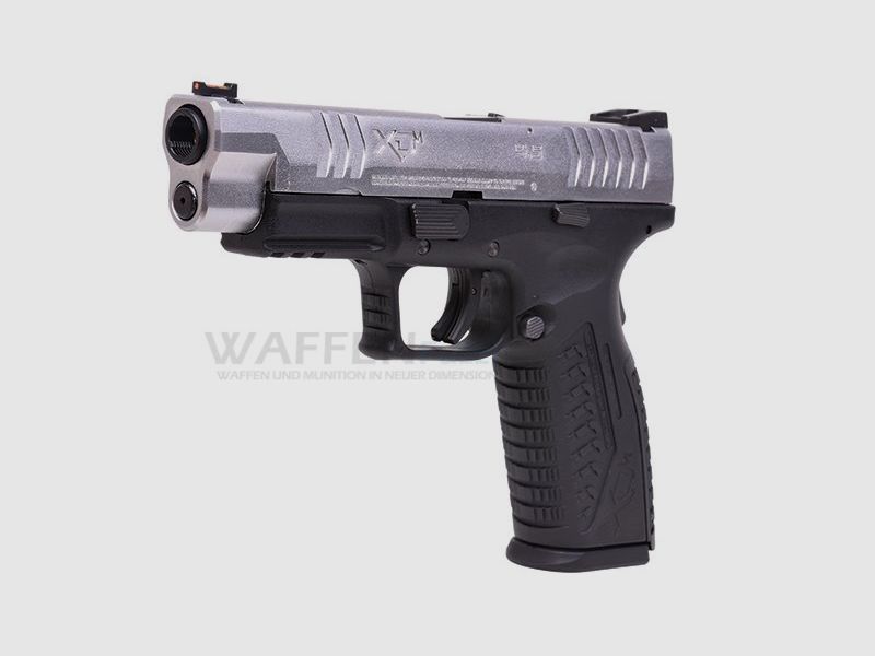 Springfield XDM 4.5 Silver CO2 Pistole BlowBack Kaliber 4,5mm Stahl BB
