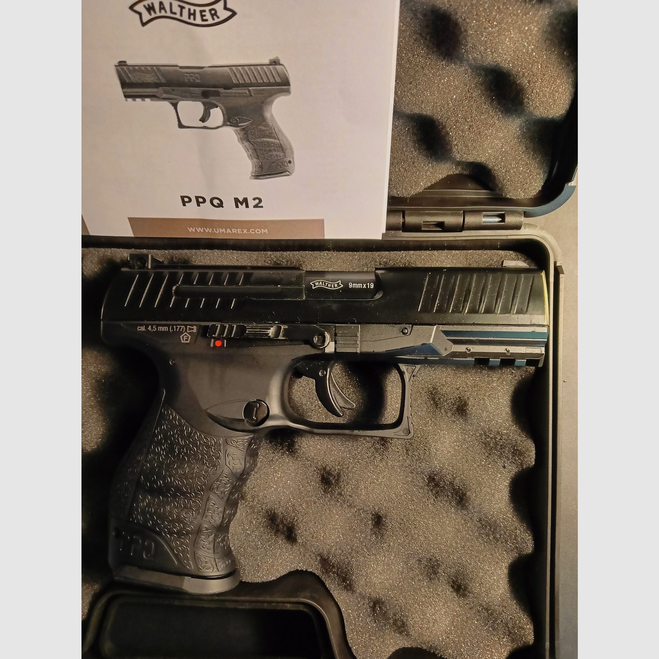 Umarex Walther PPQ M2 CO2 4,5mm Diabolos 21 Schuss Kettenmagazin TOP, Bild 6 von 15