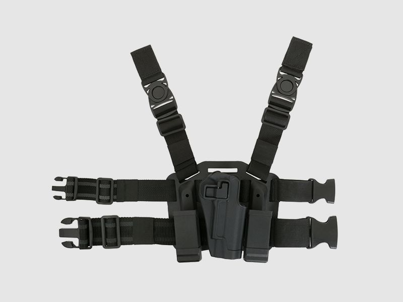 Holster w/Drop Leg Platform for 1911 Series - Black [CS]