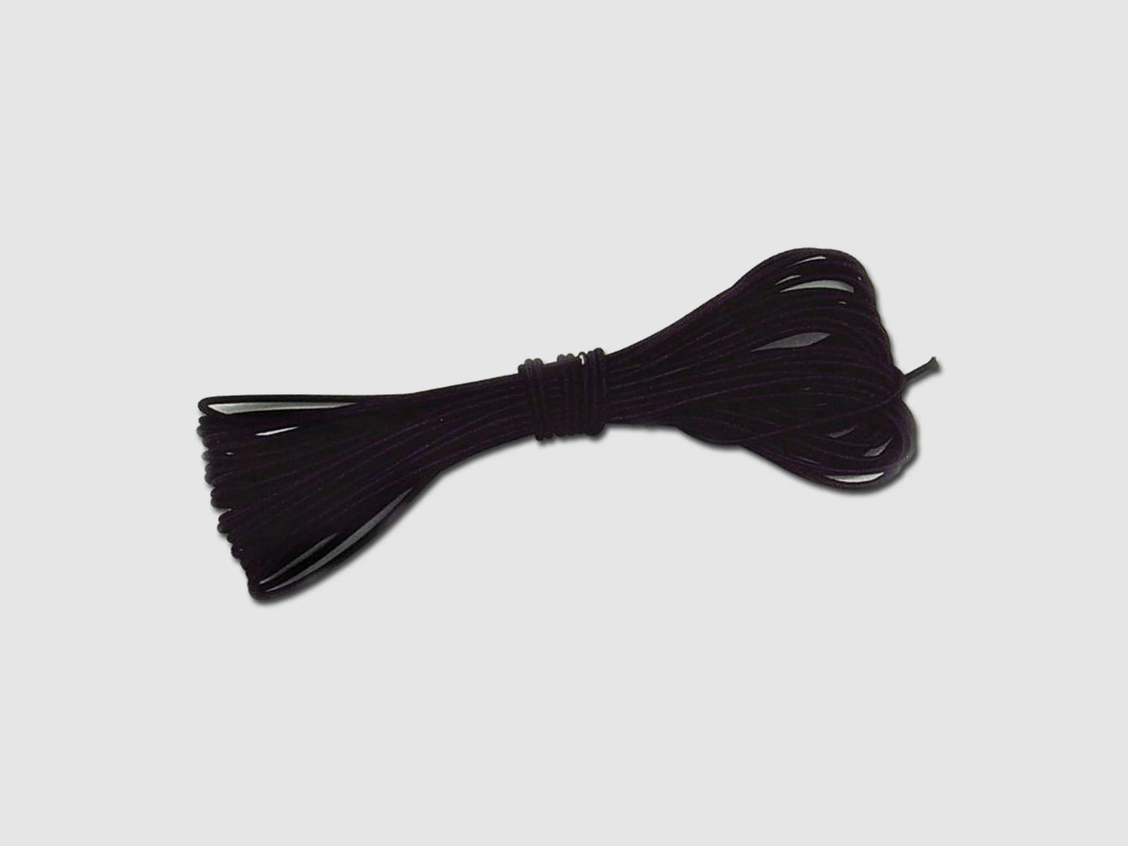 BasicNature Gummiseil 2 mm schwarz 10 m