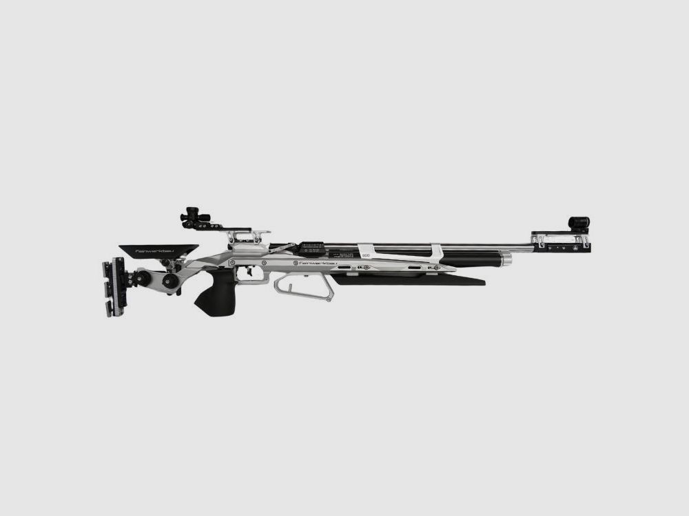 Feinwerkbau 900 Alu Wsparcie z Grip Rail Spy Diopter+Score srebrny prawy L Karabin pneumatyczny Mecz