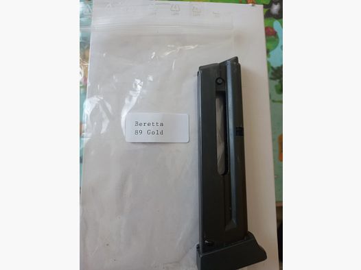 8-Schuss Magazin für Pistole " Beretta 89 Gold"  Kal.22lr.