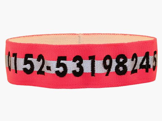 Narrow embroidered signal collar