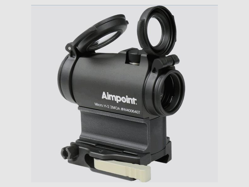 AIMPOINT Leuchtpunktvisier Micro H-2 m. AR15-Montage 2 MOA  schwarz matt
