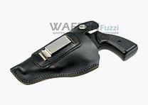Holster à dégagement rapide avec clip pour grands revolvers jusqu'à 2,5 pouces en cuir pleine fleur