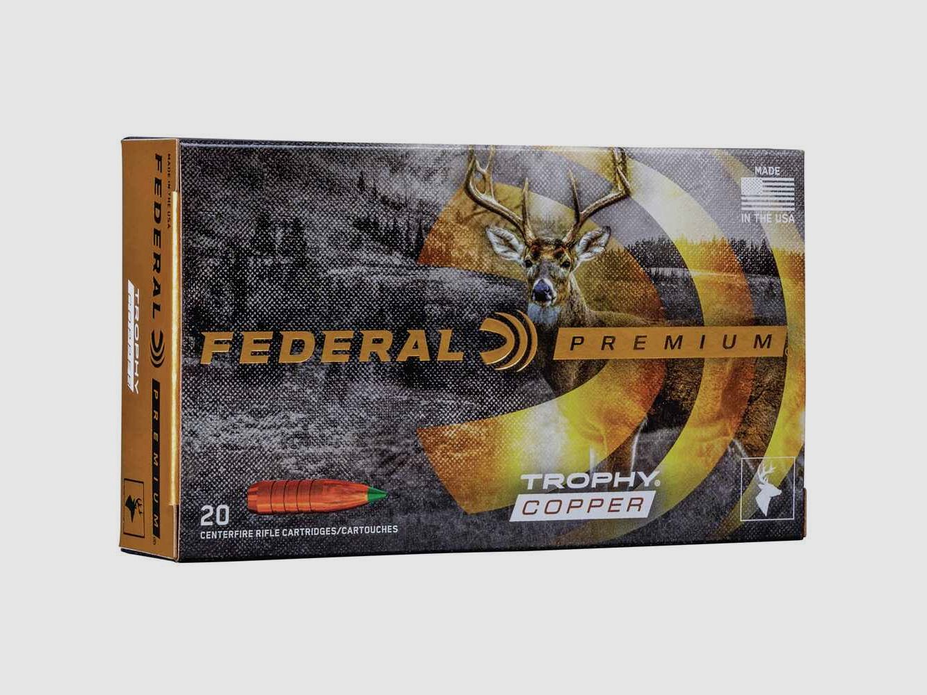 .338 Win. Mag. Trophy Copper bleifrei 225 grs. Federal Ammunition