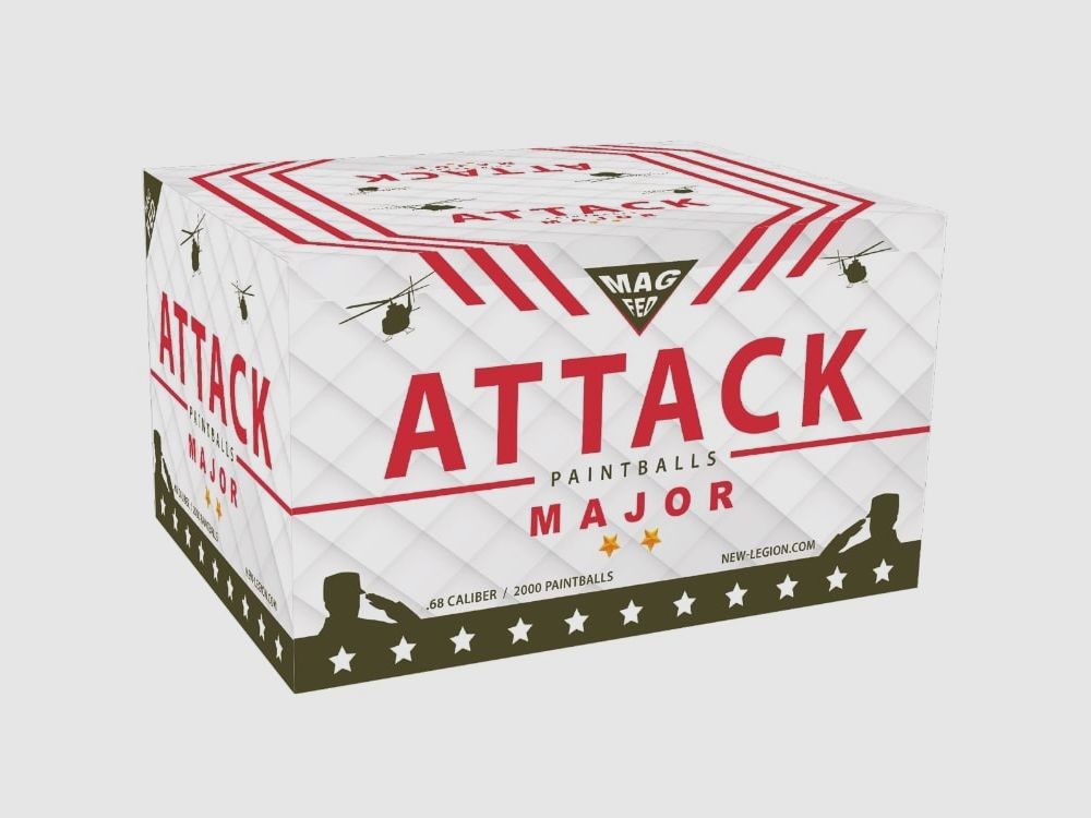 New Legion Attack Major Magfed Paintballs 2000 box