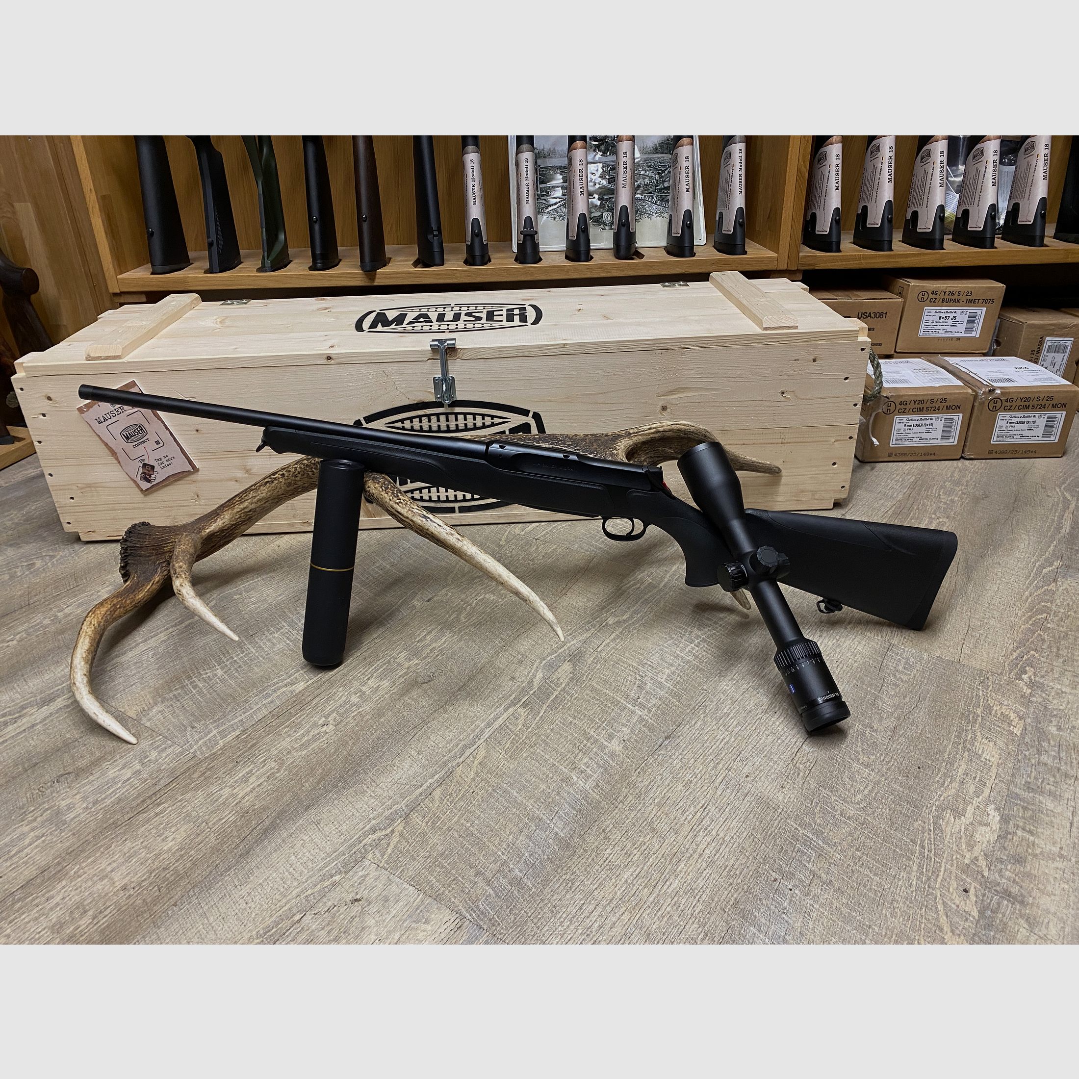 Sauer 505 Ergo Max, z Zeiss Conquest V6 2-12x50 M, z szyną