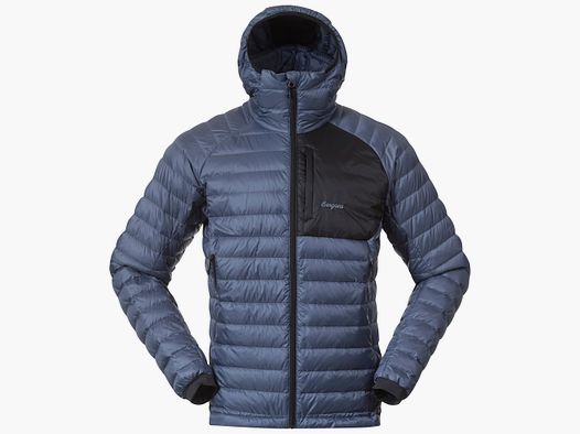 Bergans Vaagaa Light Down Jacket Hood Uomini Granite Blue/Black L