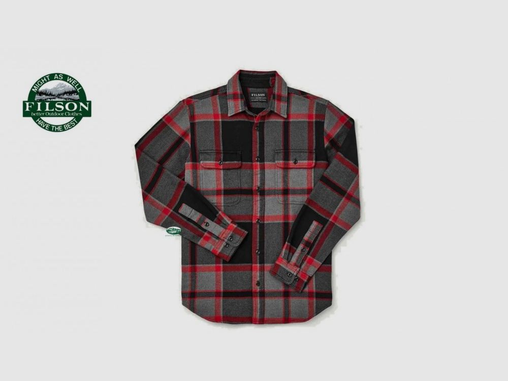 FILSON Vintage Flanellen Werkshirt Grijs