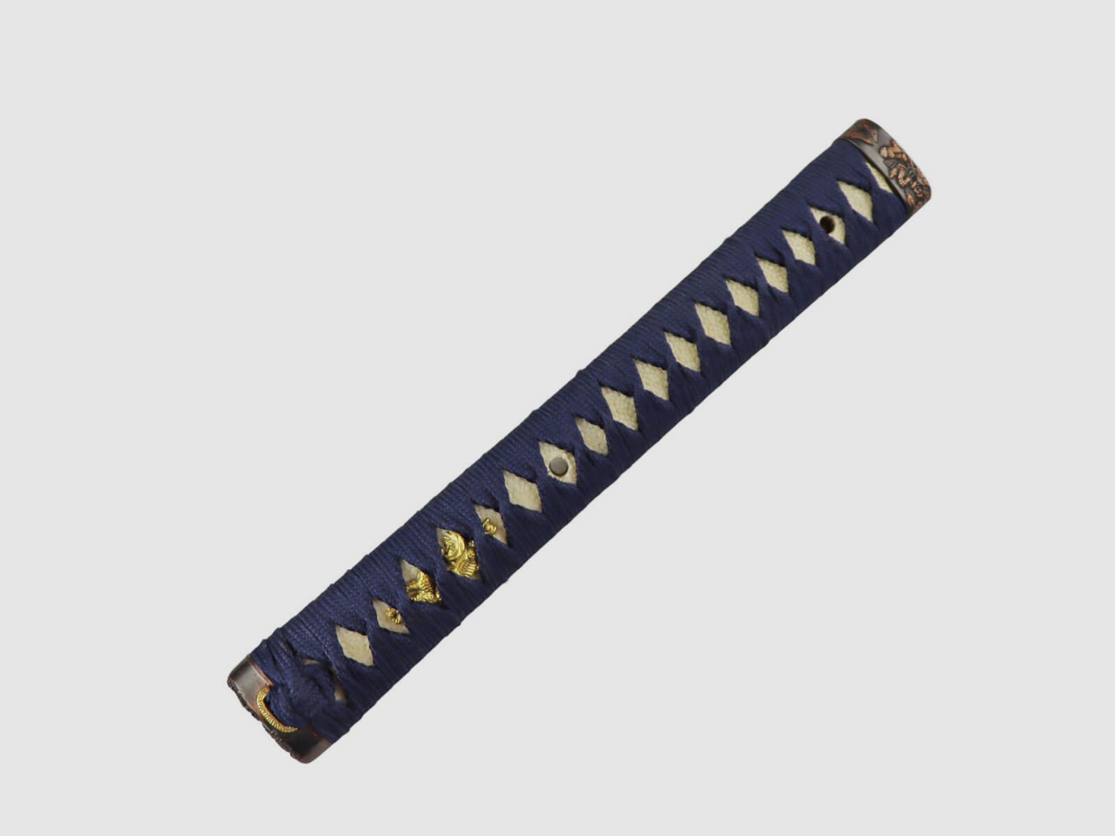Tsuka Schwertgriff für Katana mit blauer Ito