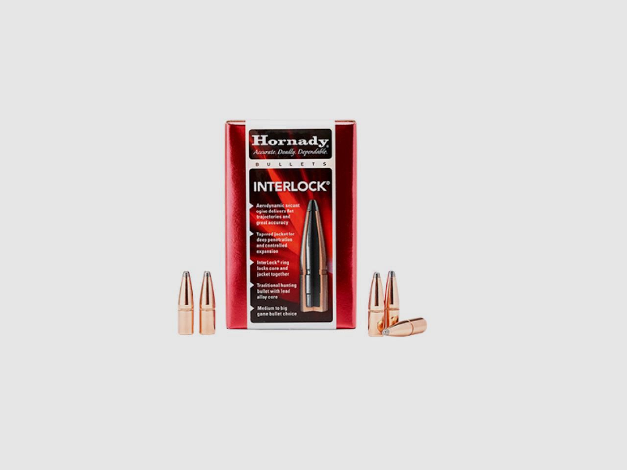 Hornady Geschoss 30 Cal .308 165gr SP InterLock (100)